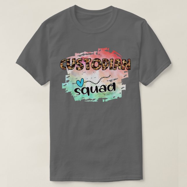 Förvaringsskola Städning Personal Förvaringsassist T Shirt (Design framsida)