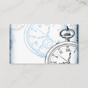 Förvaringstid för antika Pocket Watch-klocka Mas Visitkort