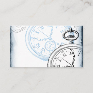 Förvaringstid för antika Pocket Watch-klocka Maski Visitkort