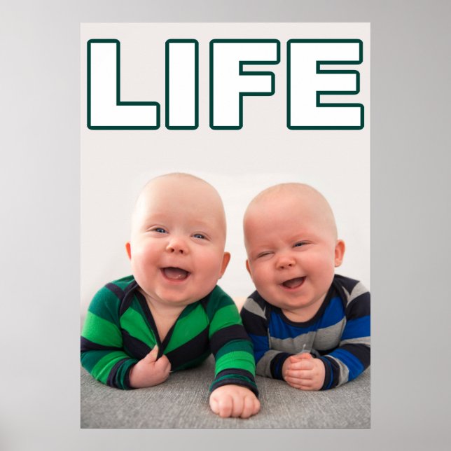 FÖRVARINGSTID TVÅ SPÄDBARN HÖGER TILL LIV POSTER (Framsidan)