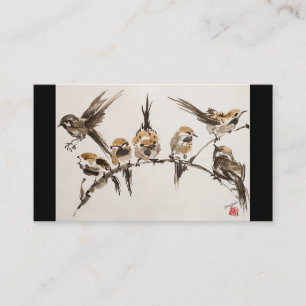 Förvärrad fågelaffär, 3,5" x 2,0", 100 packe visitkort