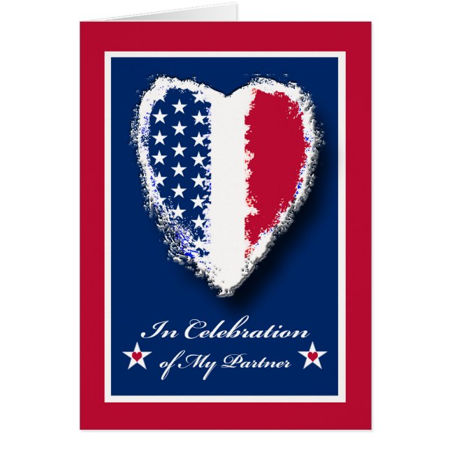 Förvärvningsdag för militärmake/maka för partner hälsningskort (Framsidan)