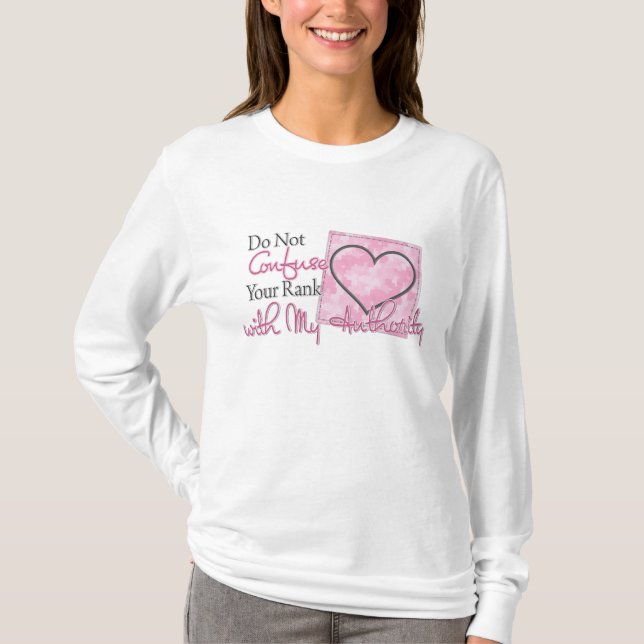 Förväxla ditt frodigt min myndighet t-shirt (Framsida)