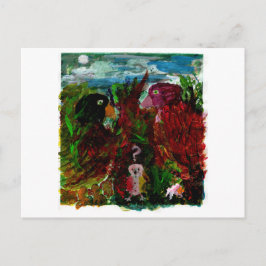 Förväxlat litet fågelvykort vykort