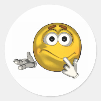 Förväxlat - ton runt klistermärke