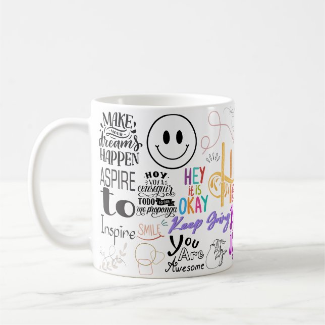 förverkliga din dröm kaffemugg (Vänster)