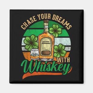 Förverkliga Drömmar Med Whiskey St. Patrick's Day Magnet