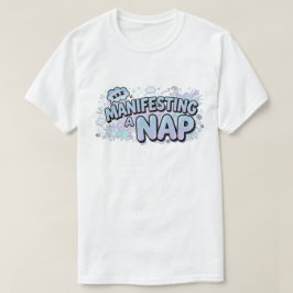 Förverkligar En tupplur Rolig Sömnig Pastell Teckn T Shirt