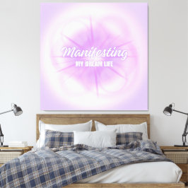 Förverkligar Min Dröm Liv Aura Gradient Estetik Canvastryck