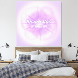 Förverkligar Min Dröm Liv Aura Gradient Estetik  Canvastryck