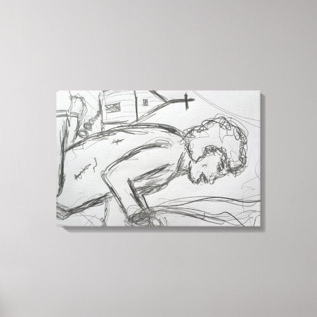 förvirrad canvastryck (Framsida)