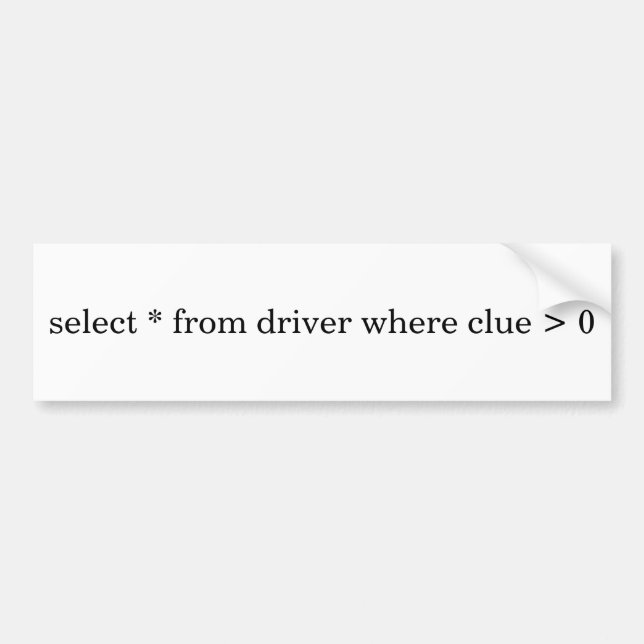 Förvirrad chaufförbildekal bildekal (Framsidan)