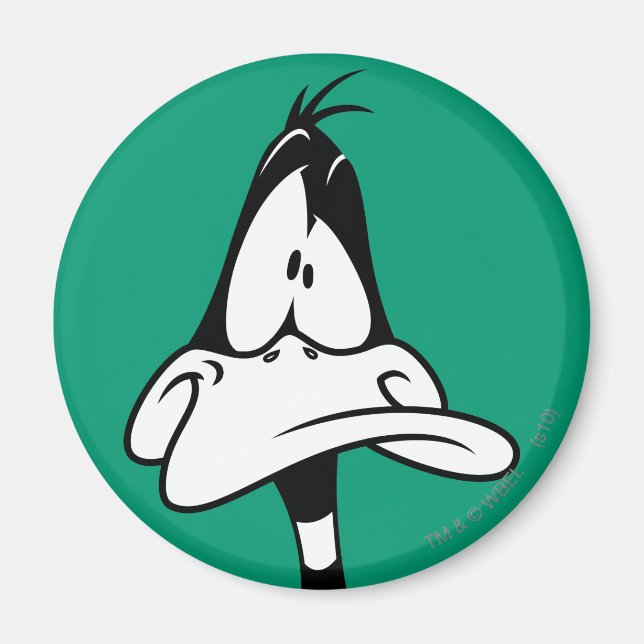 Förvirrad DAFFY DUCK™ -ansikte Magnet (Framsidan)