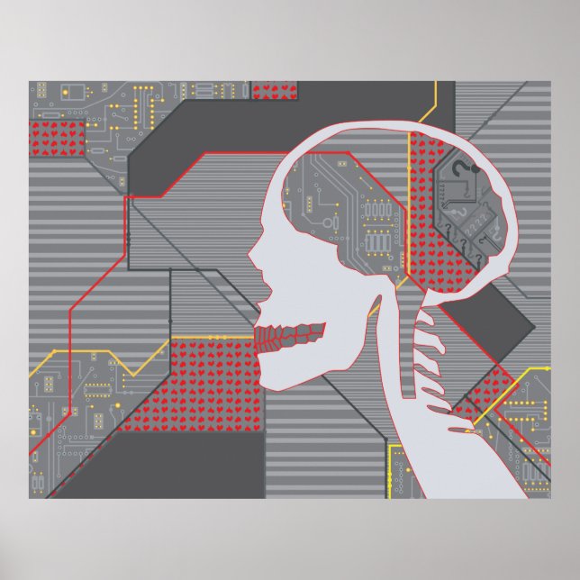 förvirrad hjärtinfarkt poster (Framsidan)