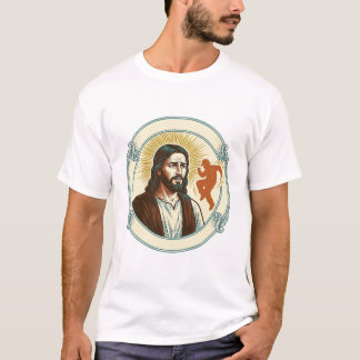 Förvirrad Jesus Viral Dans Trend Silhuett Video T Shirt
