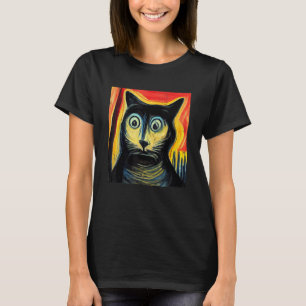 Förvirrad kattkonst t shirt