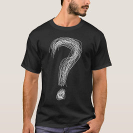 Förvirrad Klotter Frågetecken Kaos Överanalys T Shirt