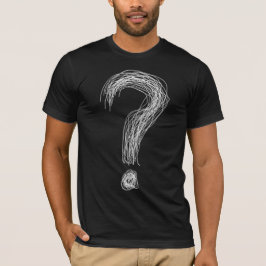 Förvirrad Klotter Frågetecken Kaos Överanalyserand T Shirt