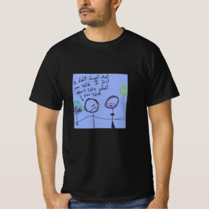 Förvirrad konfusion mellan två okunniga konstverk t shirt