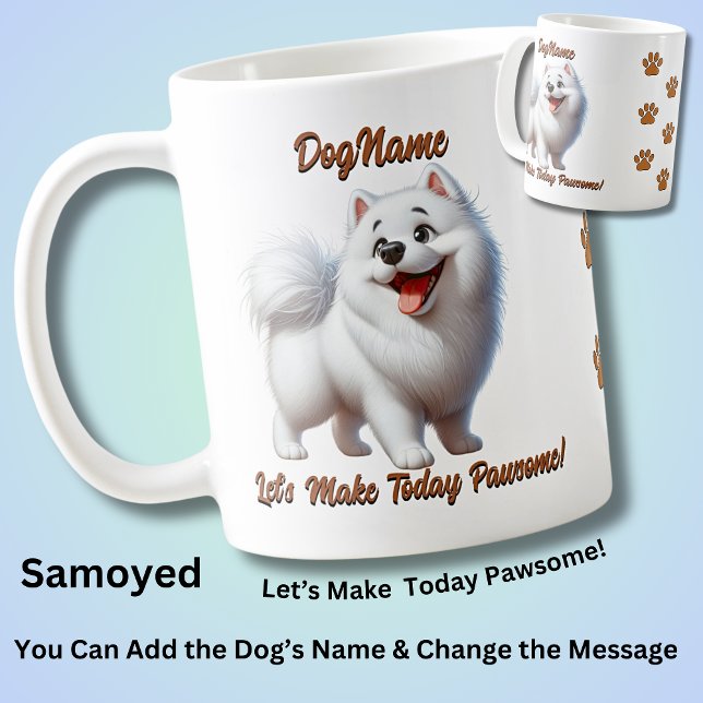 Förvirrad, Lägg till Hund Namn, Ändra text Kaffemugg (Skapare uppladdad)