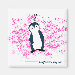Förvirrad pingvinmagnet magnet