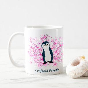 Förvirrad pingvinmugg kaffemugg