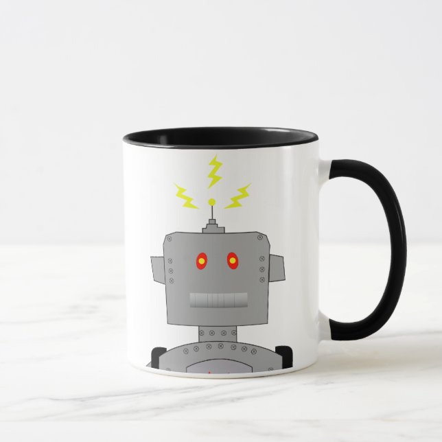 förvirrad robot mugg (Höger)