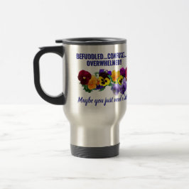 förvirrad tweak penséer mugg