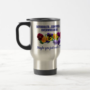 förvirrad tweak penséer mugg