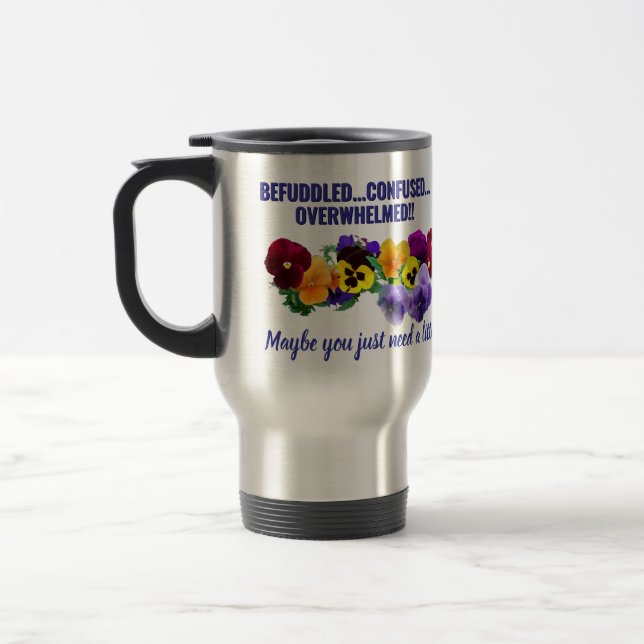 förvirrad tweak penséer mugg (Vänster)