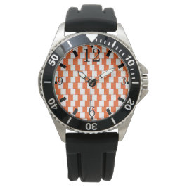 Förvirrande linjer Orange Armbandsur