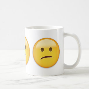 Förvirrat ansikte Emoji Kaffemugg