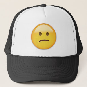 Förvirrat ansikte Emoji Keps