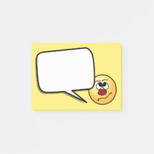 Förvirrat ansikte Grumpey Post-it Block