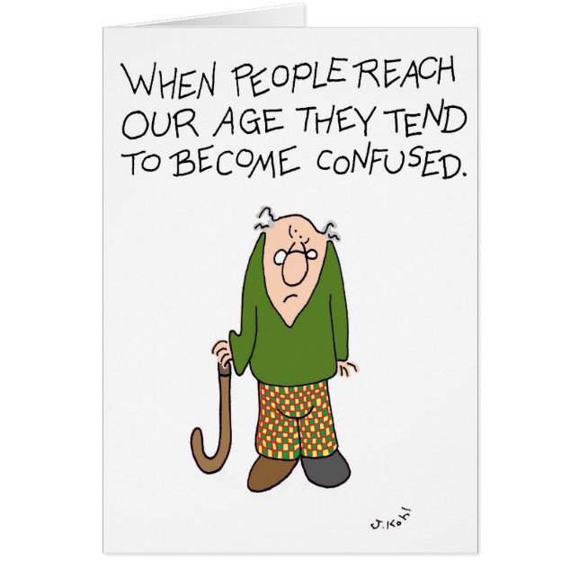 Förvirrat Hälsningskort (Framsidan)