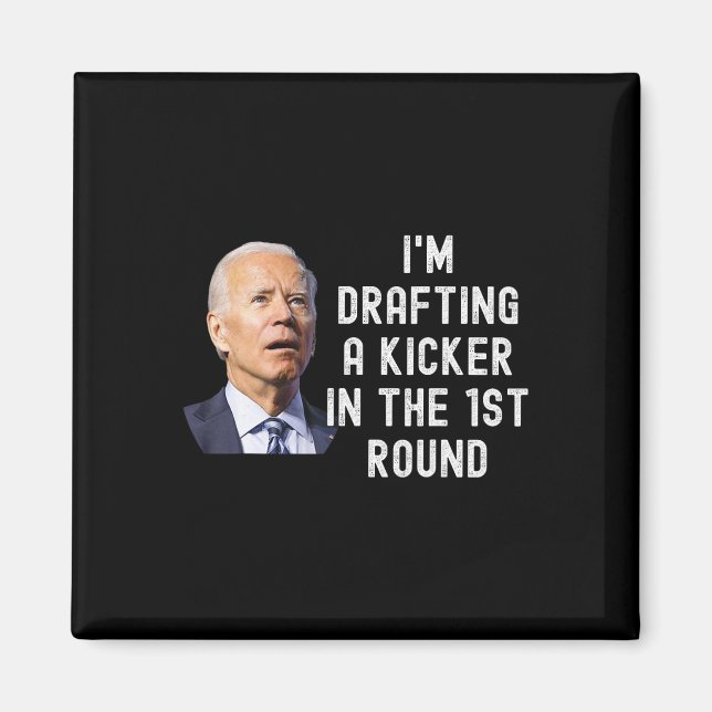 Förvirrat ritande Kicker Funny Fantasy Football Dr Magnet (Framsidan)