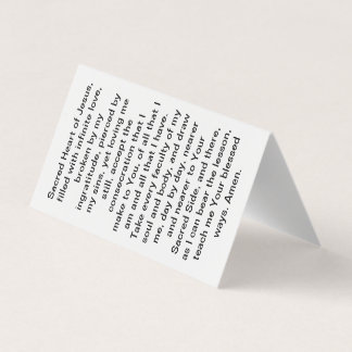 Förvirring av Helig-hjärtkärlkortet Visitkort