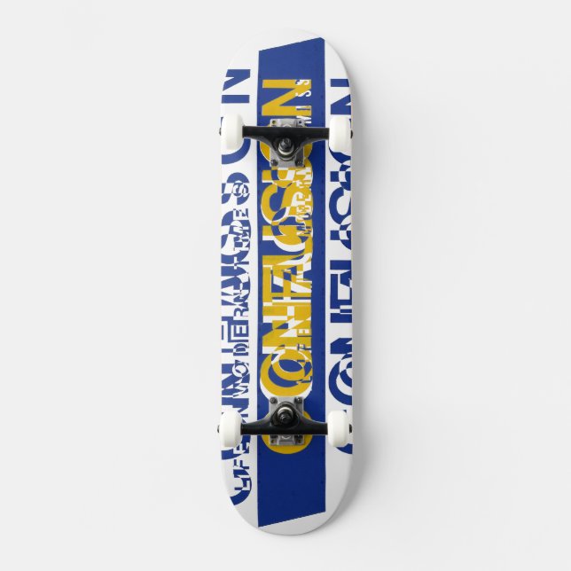 Förvirring Mini Skateboard Bräda 18,5 Cm (Framsida)