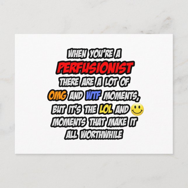 Förvirring ... OMG WTF LOL Vykort (Framsida)