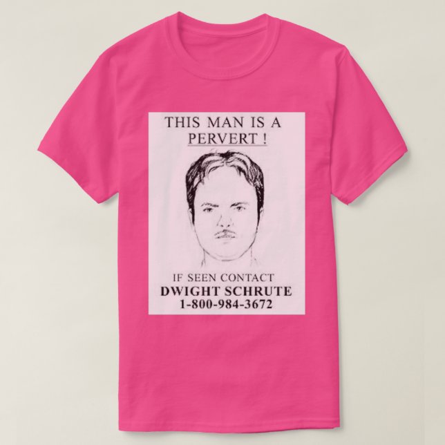 förvräng dwight t shirt (Design framsida)