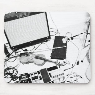 Förvrängd elektrisk violin Mousepad Musmatta