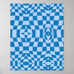 Förvrängd kontrollerad Mönster Poster