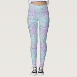 Förvrängd ram 01.w White BG Leggings