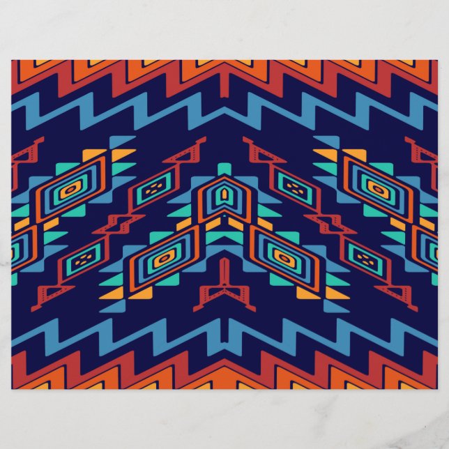 Förvrängda former abstrakt design reklamblad (Framsidan)