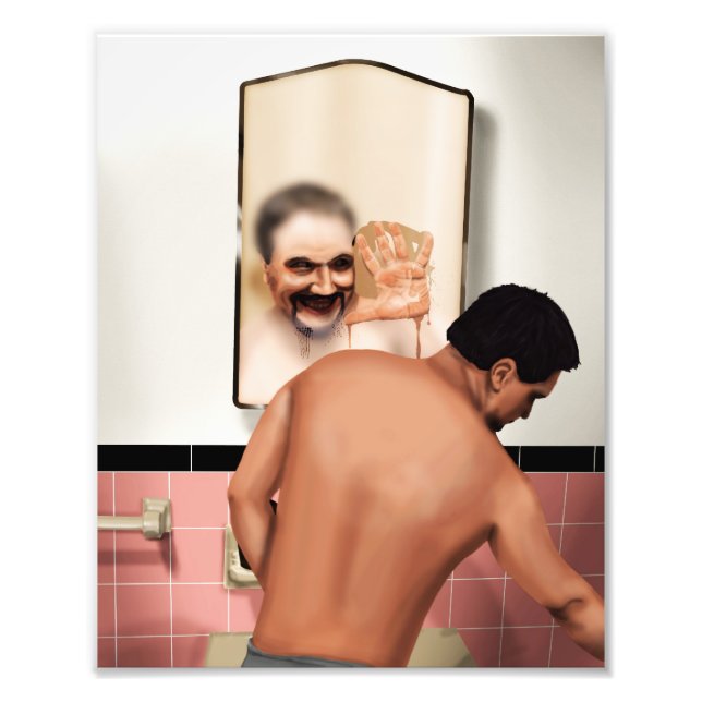 Förvrängda reflektioner fototryck (Framsidan)