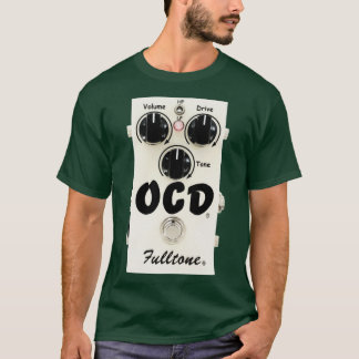 Förvrängning av fulltonsövertoning för OCD-gitarr T Shirt