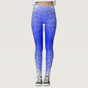 Förvrängning av trådram.C01.GBluex4.NBG Leggings