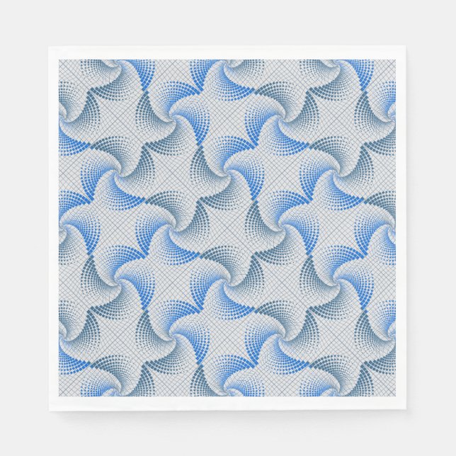 Förvrängning vid Twist mönster-offwhite BG Pappersservett (Framsidan)