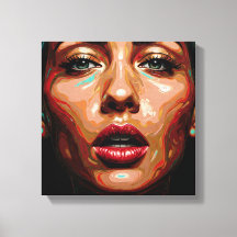 Förvrängt Kanvastryck för Velvet-förvrängning