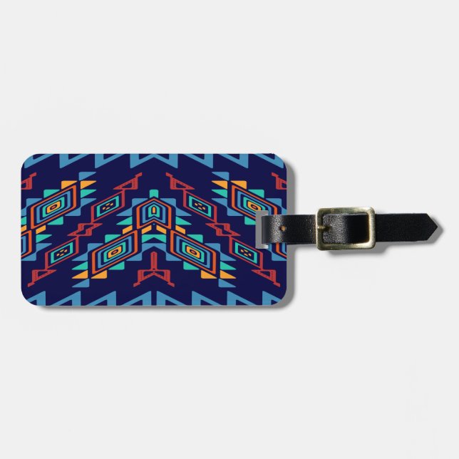 Förvridet formar abstrakt design bagagebricka (Horisontell Framsida)